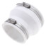 4" x 3" White Flexible Coupling (Cast Iron or PVC to Cast Iron or PVC)