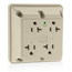 20A 4-in-1 Quadruplex Receptacle/outlet, Hospital Grade (Ivory)