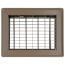 6" x 8" (Wall Opening Size) Golden Sand Floor Register (210 Series)