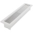 2" x 12" (Wall Opening Size) White Deluxe Floor Diffuser (411 Series)