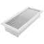 4" x 10" (Wall Opening Size) White Deluxe Floor Diffuser (411 Series)
