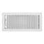 4" x 10" (Wall Opening Size) White Deluxe Floor Diffuser (411 Series)