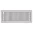 4" x 12" (Wall Opening Size) White Deluxe Floor Diffuser (411 Series)