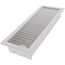 4" x 12" (Wall Opening Size) White Deluxe Floor Diffuser (411 Series)