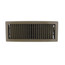 4" x 12" (Wall Opening Size) Golden Sand Deluxe Floor Diffuser (411 Series)