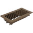 4" x 8" (Wall Opening Size) Golden Sand Floor Diffuser (421 Series)