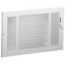 8" x 4" (Wall Opening Size) White Three-Way Sidewall/Ceiling Register (631 Series)