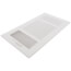 12" x 6" Bright White Steel 3-Way Register, MS Damper w/ 1/3" Fin Spacing