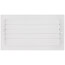 12" x 6" Bright White Steel 3-Way Register, MS Damper w/ 1/3" Fin Spacing