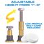 Zero Cut Toilet Mounting Bolts (Pack of 2)