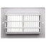 6" x 4" (Wall Opening Size) White Sidewall/Ceiling Register (661 Series)
