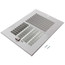 6" x 4" (Wall Opening Size) White Sidewall/Ceiling Register (661 Series)
