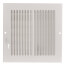6" x 6" (Wall Opening Size) White Sidewall/Ceiling Register (661 Series)