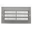 8" x 4" (Wall Opening Size) White Sidewall/Ceiling Register (661 Series)