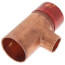1" x 1/2" Copper Red Ring Monoflo Tee