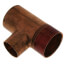 1-1/2" x 1" Copper Red Ring Monoflo Tee