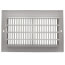 8" x 5" (Wall Opening Size) White Sidewall/Ceiling Register (661 Series)