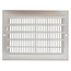 8" x 6" (Wall Opening Size) White Sidewall/Ceiling Register (661 Series)