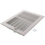 8" x 6" (Wall Opening Size) White Sidewall/Ceiling Register (661 Series)