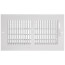 10" x 5" (Wall Opening Size) White Sidewall/Ceiling Register (661 Series)