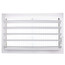 10" x 6" (Wall Opening Size) White Sidewall/Ceiling Register (661 Series)