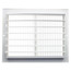 10" x 8" (Wall Opening Size) White Sidewall/Ceiling Register (661 Series)