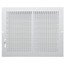10" x 8" (Wall Opening Size) White Sidewall/Ceiling Register (661 Series)