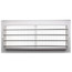12" x 5" (Wall Opening Size) White Sidewall/Ceiling Register (661 Series)
