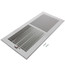 12" x 5" (Wall Opening Size) White Sidewall/Ceiling Register (661 Series)