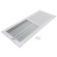 16" x 6" (Wall Opening Size) White Sidewall/Ceiling Register (661 Series)