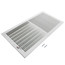 16" x 8" (Wall Opening Size) White Sidewall/Ceiling Register (661 Series)