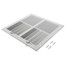 10" x 10" (Wall Opening Size) White Sidewall/Ceiling Register (661 Series)