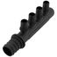 EVERLOC+ Poly Closed-end Multi-Port Tee, 4 Outlets, 1" x 1/2"