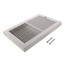 10" x 6" White Baseboard Register (664 Series)