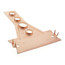 1/2", 3/4" Copper Bracket for Toilet (6-1/2" Height)