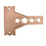 1/2", 3/4" Copper Bracket for Toilet (6-1/2" Height)