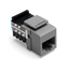 Voice Grade Quickport, Jack, 8p8c (Gray)