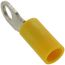 Vinyl Insulated Closed Ring Terminal, 12-10 AWG, Bolt #10 (Copper)