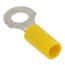 Vinyl Insulated Closed Ring Terminal, 12-10 AWG, Bolt 1/4" (Copper)