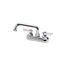 Silver Series 4" Center Laundry Tub Faucet w/ 6" Spout & Hose Adapter, 11-450L