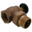 1-1/2" T-431 (FNPT X MNPT) Bronze Steam Angle Radiator Valve