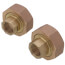 1/2" Bronze Half-Union Freedom Flange, NPT (Pair)