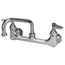 Double Pantry Faucet, Wall Mount, 8" c/c, 18" Double Joint Swing Nozzle, B-0265