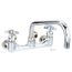 Big-flo Mixing Faucet, 8" Wall Mount, 12" Swing Nozzle, 00ll Inlet Elbows, B-0290