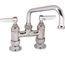 Double Pantry Faucet, Deck Mount, 4" Centers, 6" Swing Nozzle (059x), B-0228
