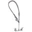 Easyinstall Pre-rinse, Spring Action, Wall Mount Base, 8" Centers, Low Flow Spray Valve, B-0133-C