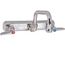 Workboard Faucet, Wall Mount, 8" Centers, 6" Swing Nozzle, Lever Handles, B-1125