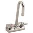 Equip 4" Wall Mount Faucet w/ 3" Swivel Gooseneck, 2.2 Gpm Aerator, Lever Handles, 5F-4WLX03