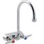 Workboard Faucet, Wall Mount, 3-1/2" Centers, Swivel Gooseneck, Lever Handles, B-1145