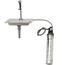 Water Station w/ 8" Pedestal Type Glass Filler, Drip Pan, Drain & Water Filtration Kit, B-1230-WFK